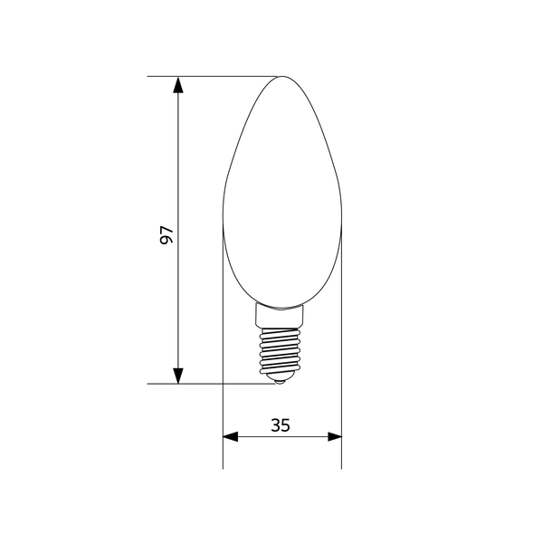 LED-E-B35-FILA-E14-4W-2700K-CL image 4