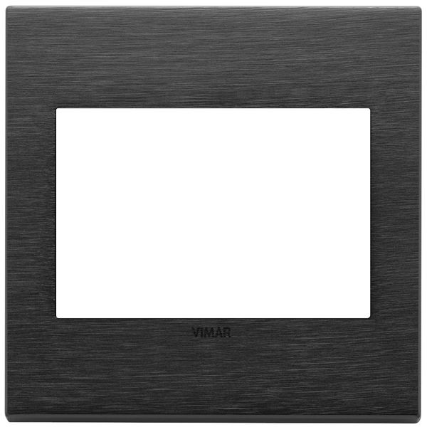 Plate 3M BS metal brushed black image 1