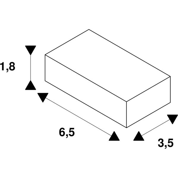 Feed-in for HV-track , surface-mounted, black, ground left image 2