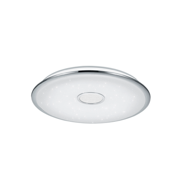 Osaka LED ceiling lamp 65 cm chrome image 1