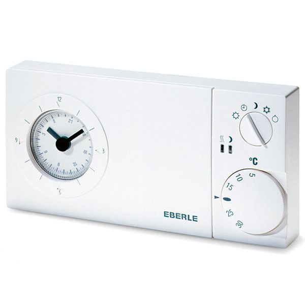 Clock thermostat, weekly program, 5-30C, AC 230V, 1 changeover contact, potential free, 16 A image 1