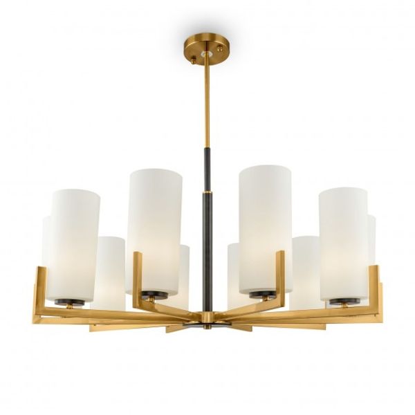 Modern Fortano Chandelier Brass image 1