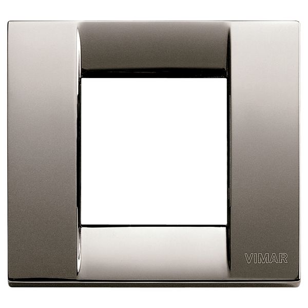 Classica plate 1-2M metal black chrome image 1