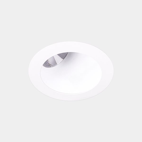 Downlight Play Deco Asymmetrical Round Fixed 17.7W LED neutral-white 4000K CRI 90 32.7º PHASE CUT White/white IP54 1532lm image 1