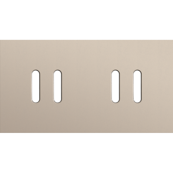 Twofold faceplate, horizontal 71 mm centre distance, for double switch image 2