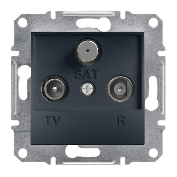 Asfora, TV-R-SAT intermediate socket, 4dB, anthracite image 3