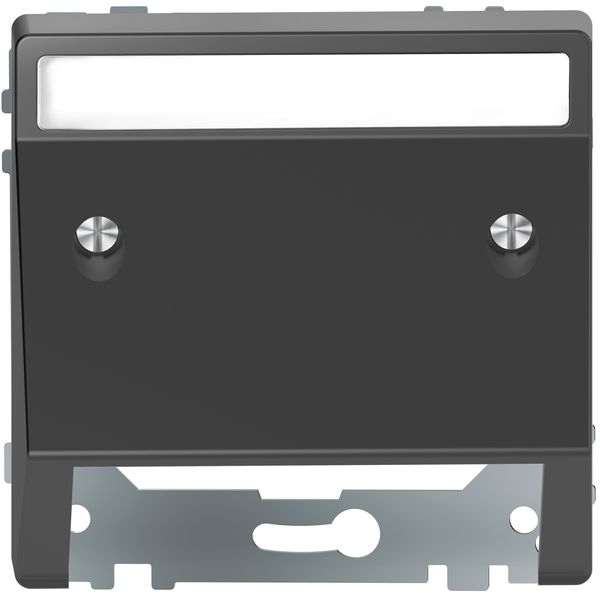 Inclined outlet with labeling field, anthracite, System Design image 3