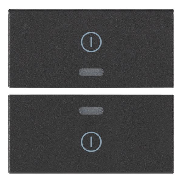 Two half-buttons 2M I/O symbols grey image 1