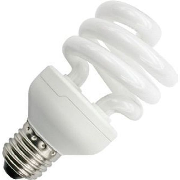 E27 CFL T3 Half Spiral 74x177 230V 2800Lm 40W 2700K 10Khrs image 1