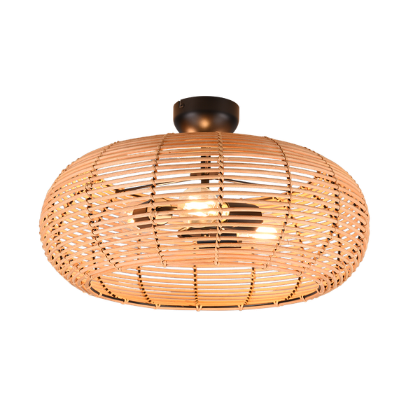 Inga ceiling lamp 50 cm 3xE27 rattan image 1