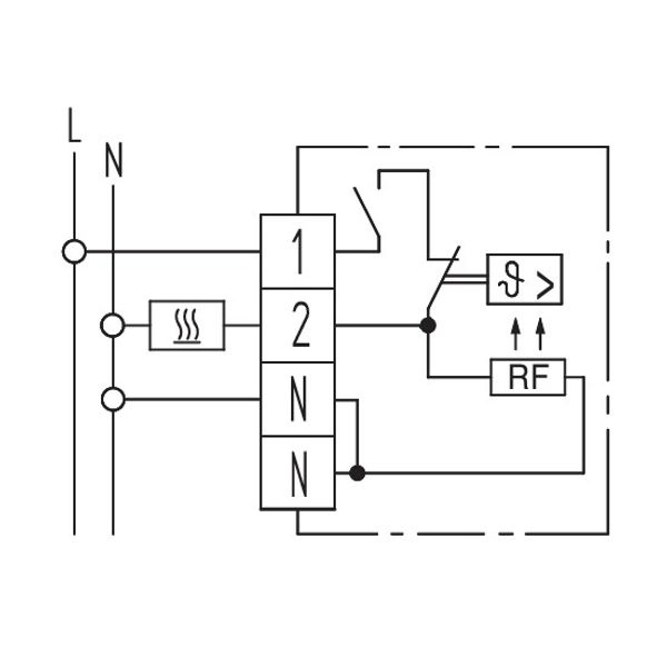 Room controller, 5-30C, AC 230V, 1NC, 16A, on/off image 3