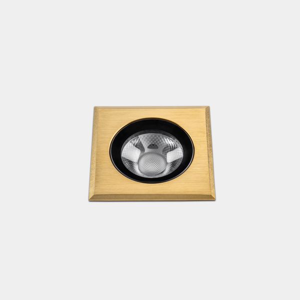 Recessed uplighting IP66-IP67 Max Big Square LED 13.8W LED neutral-white 4000K Gold PVD 1120lm image 1