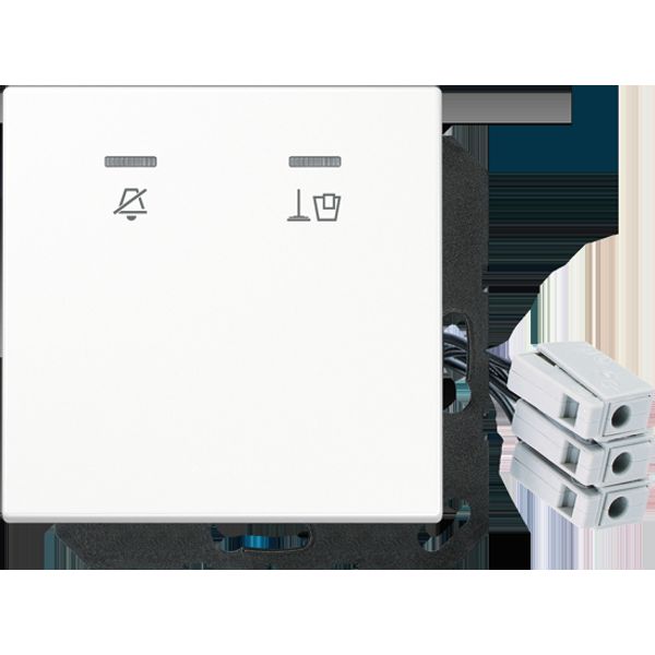 Indicator lamp fixture Hotel centre plate LED white image 2