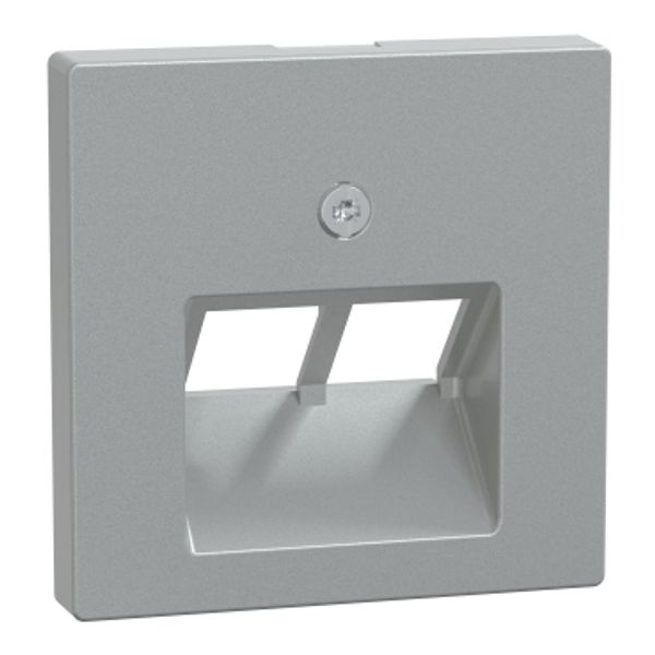 Central plate for UAE use, 2-fold, aluminum, system M image 1