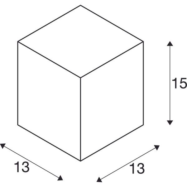 BIG THEO CEILING OUT, ES111, max. 75W, aquare, white image 3