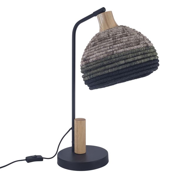 Table lamp Korg E27 15 Light wood Black image 1