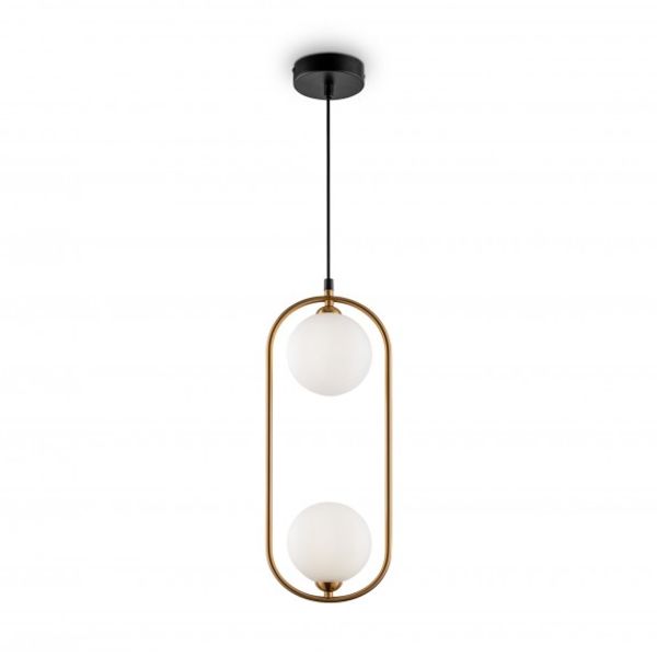 Modern Ring Pendant Lamp Brass image 1