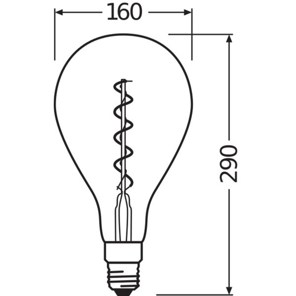 Vintage 1906® LED CLASSIC A 4W 820 Gold E27 image 5