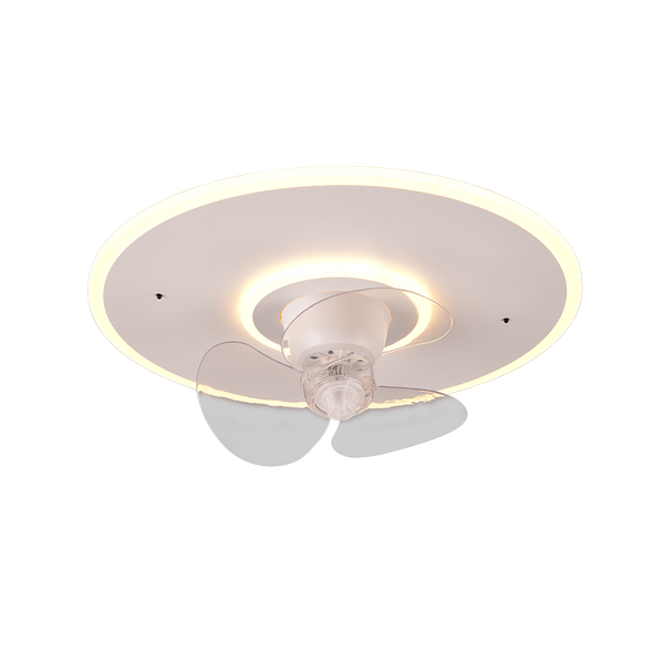 Nybro LED ceiling fan matt white image 1