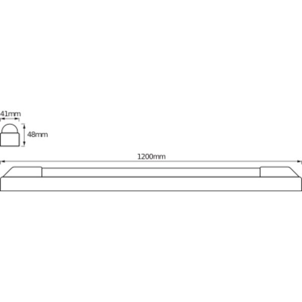 LED POWER BATTEN 1200 mm 24 W 4000 K image 10