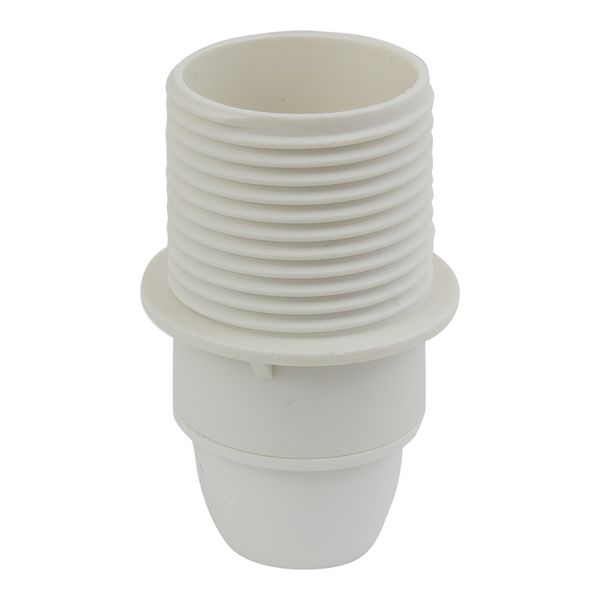 LAMPHOLDER E14 PLASTIC THREAD WHITE image 1