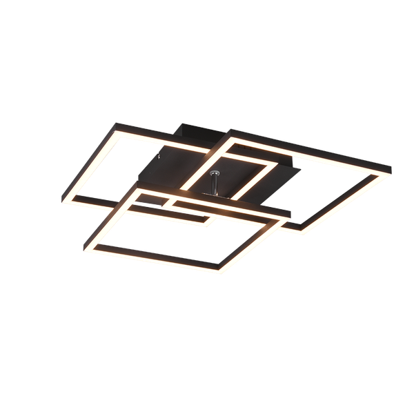 Mobile LED ceiling lamp matt black image 1