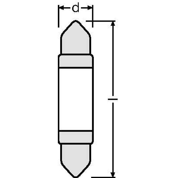 6499CW-01B 1W 12V SV8.5-8 5XBLI1   OSRAM image 2