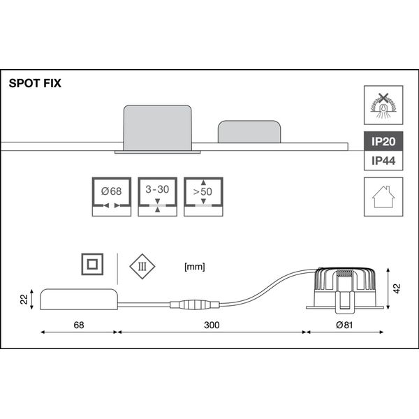 SPOT FIX 8W 927 PS DIM IP44 WT image 14