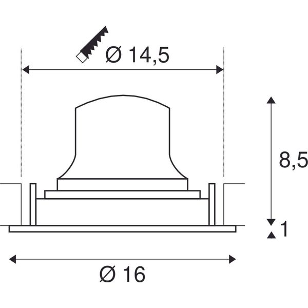 NUMINOS® MOVE DL L, Indoor LED recessed ceiling light white/white 4000K 20° rotating and pivoting image 2