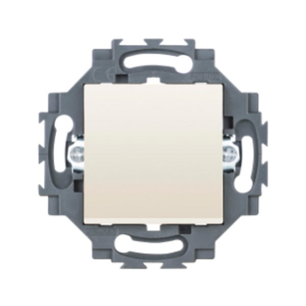 TWO-WAY SWITCH 1P 250V ac - QUICK WIRING TERMINALS - 10AX - BACKLIT - NEUTRAL - IVORY - DAHLIA image 1