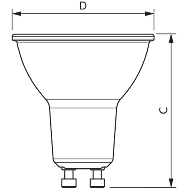 LED SSW 50W GU10 WW 36D RF ND SRT4 image 2