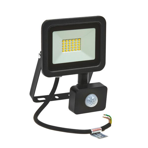 NOCTIS LUX 2 SMD 230V 20W IP44 WW black with sensor image 1