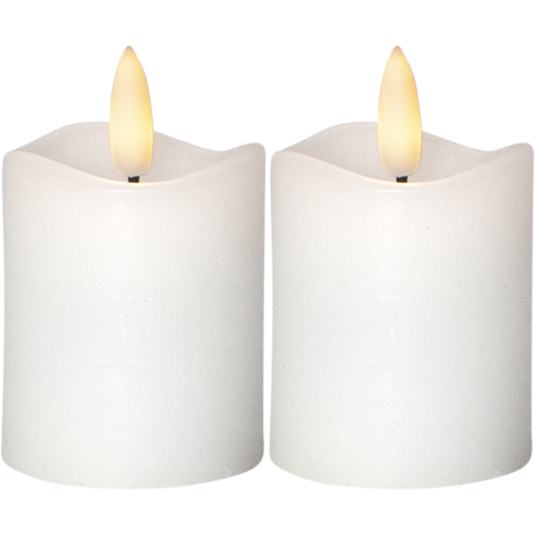 LED Pillar Candle 2P Flamme image 1