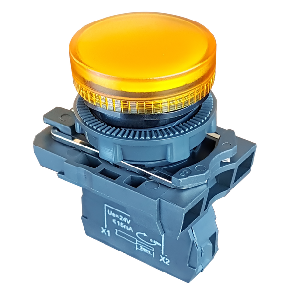 LED indicator lamp LM230 yellow 230V AC/DC (M-type) image 1