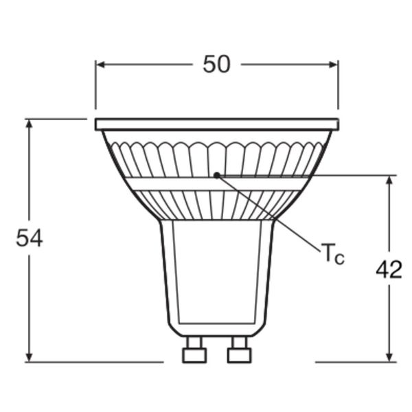 LED PAR16 P 2.6W 830 GU10 image 6