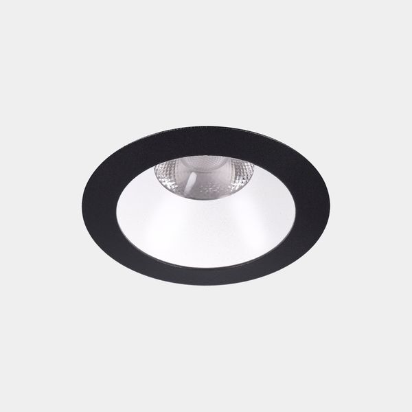 Downlight Play Deco Symmetrical Round Fixed 6.4W LED warm-white 3000K CRI 90 14.4º Black/White IP54 610lm image 1
