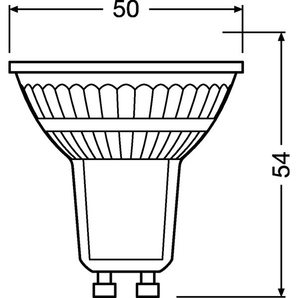 PARATHOM® PAR16 GLOWdim 4.5W 827 GU10 image 3