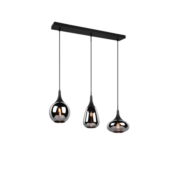 Lumina pendant 3-pc E14 matt black image 1