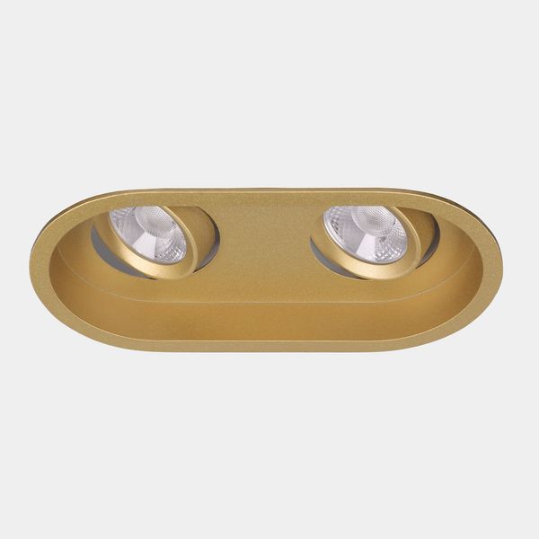 Downlight Play Deco Double 23.8W LED neutral-white 4000K CRI 90 34.3º PHASE CUT Gold IP23 2593lm image 1