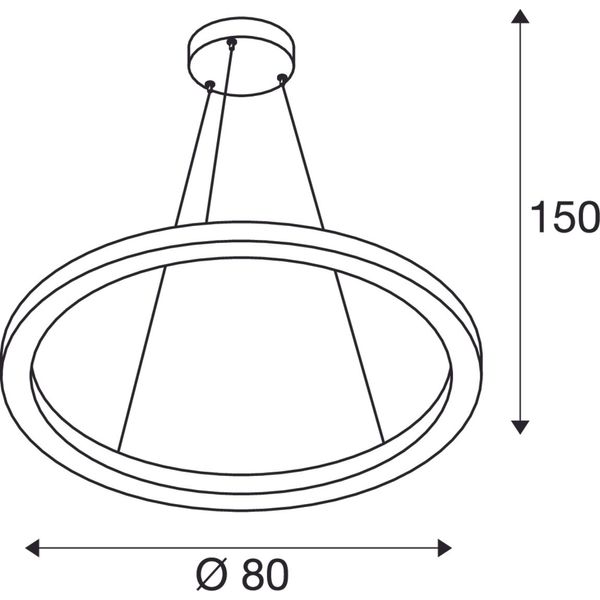 ONE 80 PL 2200lm 3000/4000K 230V white image 1