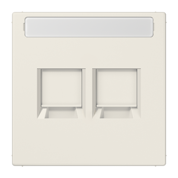 Centre plate for MJ f. 2 sockets LS1969-25NAWE image 2