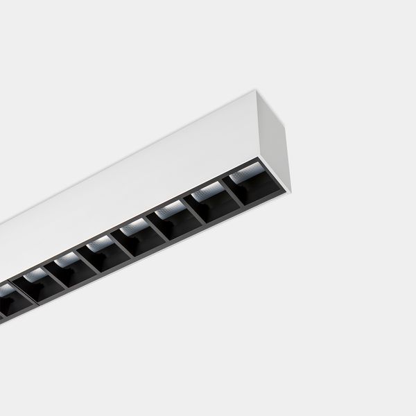 Lineal lighting system Infinite Pro 1700mm Surface Hexa-Cell 25.62W LED warm-white 3000K CRI 90 ON-OFF Grey IP40 943lm image 1