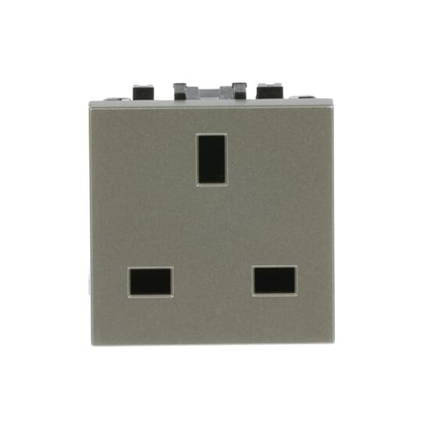 N2237 CV Socket outlet BS type British Standard Champagne - Zenit image 1