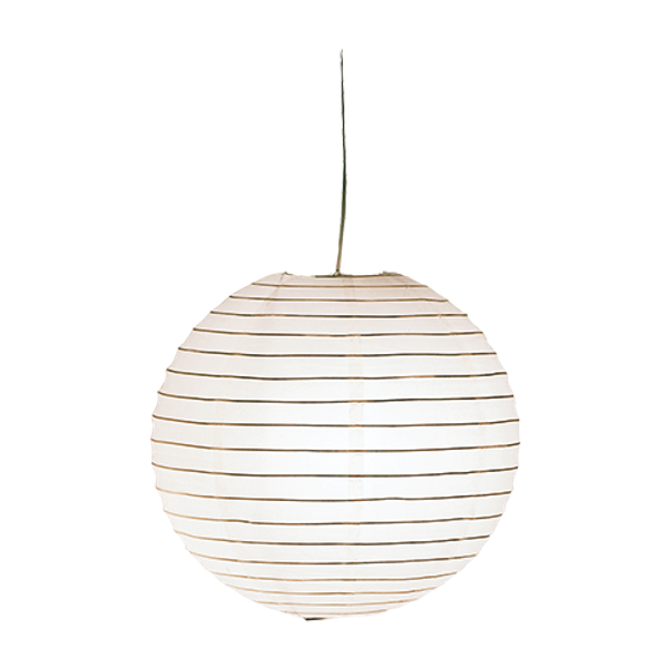 Paper pendant 40 cm globe white image 1