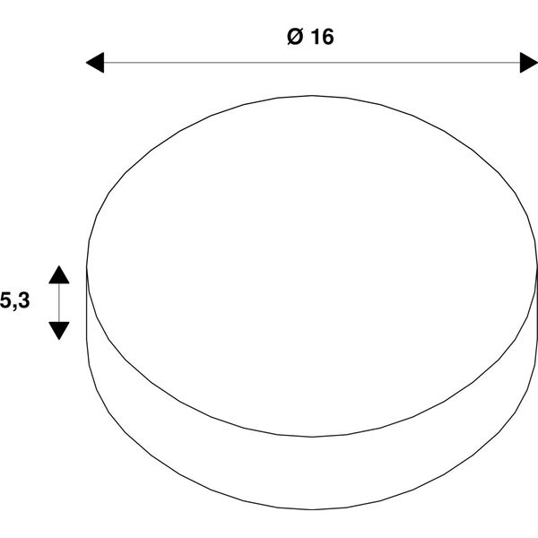 Numinos© XS mounting frame, round 160/70mm white image 2