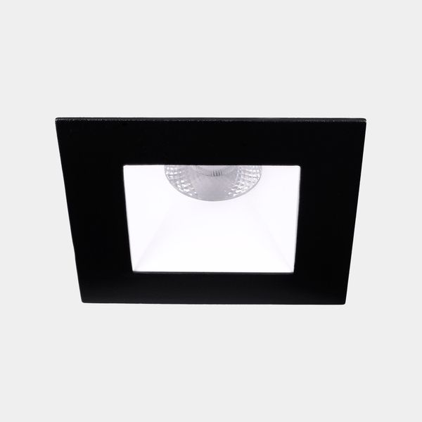 Downlight Play Deco Symmetrical Square Fixed 11.9W LED neutral-white 4000K CRI 90 45.1º PHASE CUT Black/White IP54 1383lm image 1