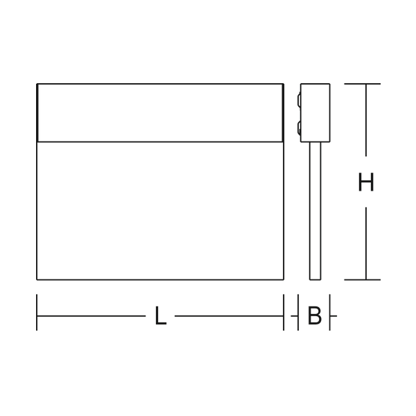 HALYXX, 5,8 W, white, on/off Wall luminaires, L 340 B 40 H 270, SBS, 8 image 3