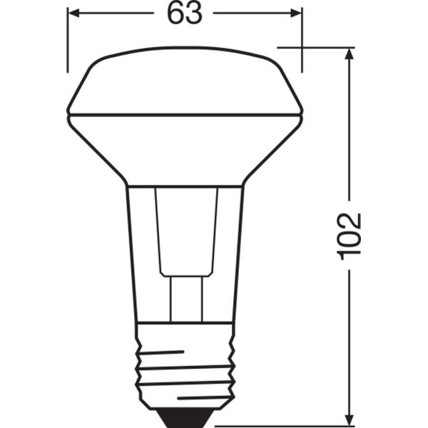 PARATHOM® R63 4.3W 827 E27 image 2