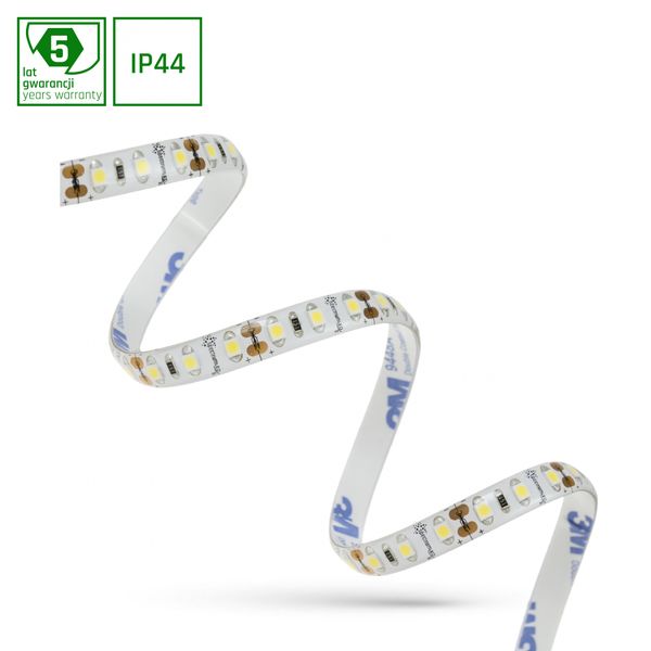 LED STRIP 40W 3528 120LED CW 1m (roll 5m) - with cover image 1