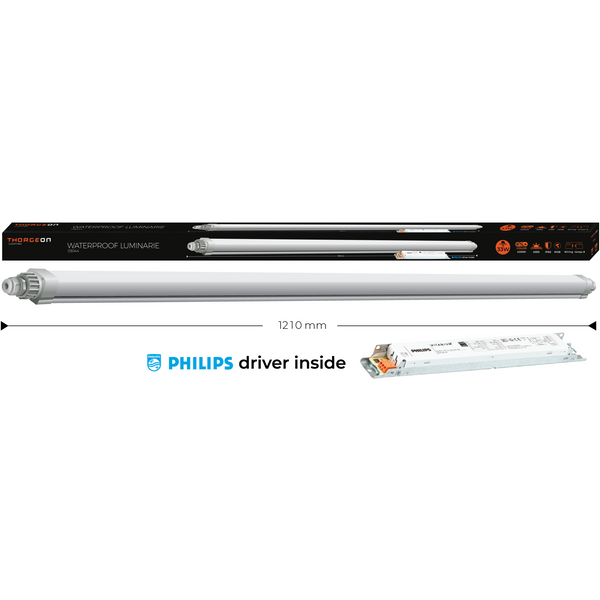 LED Waterproof 120cm 33W 4200K IP65 3960lm PH driver THORGEON image 3